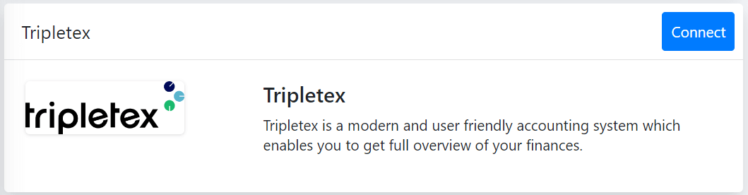 Tripletex Connect